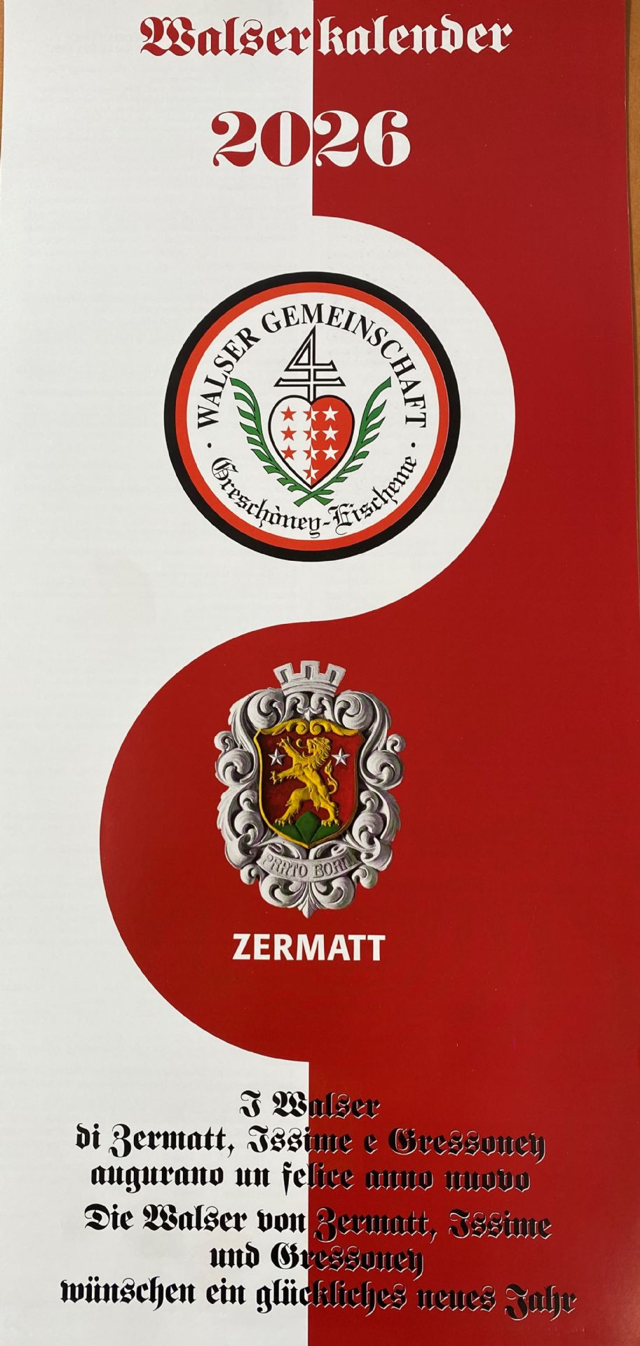 Calendario Walser 2026