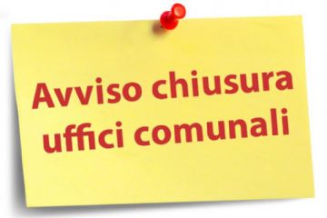 Chiusura Uffici comunali
